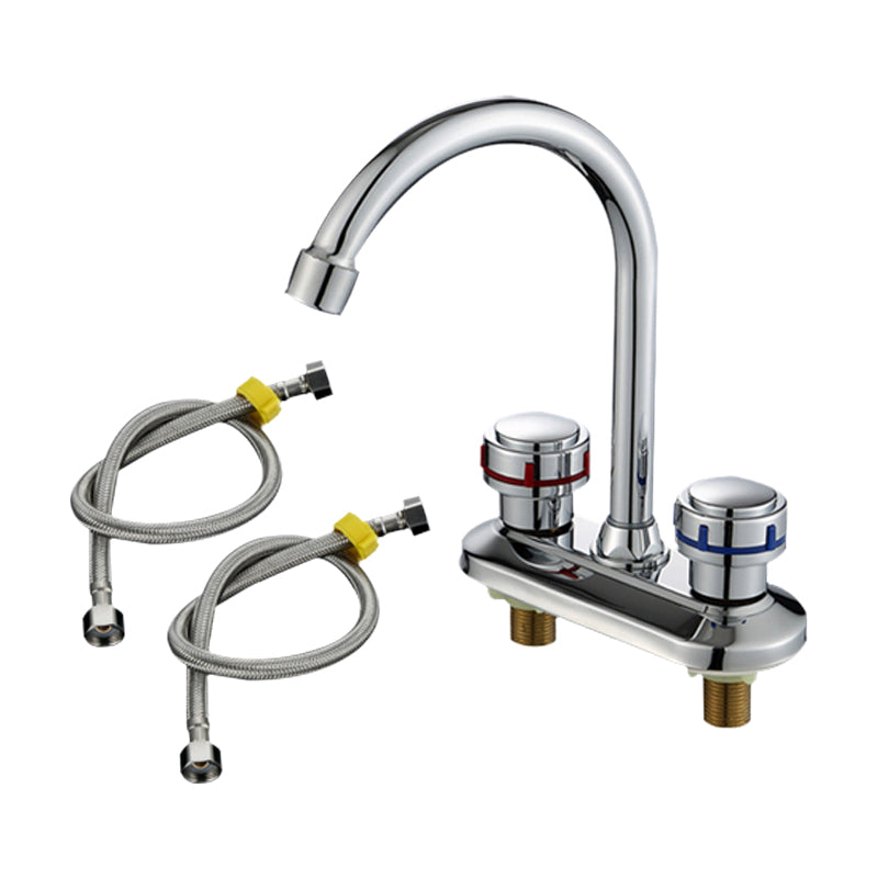 Frendorf | 1oder2-Griff Gebürstetes Nickel Weitverbreiteter Wasserhahn 2 Loch Center Set Waschbecken Wasserhahn