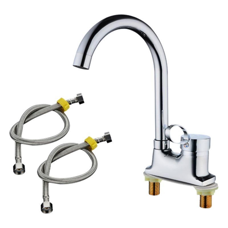 Frendorf | 1oder2-Griff Gebürstetes Nickel Weitverbreiteter Wasserhahn 2 Loch Center Set Waschbecken Wasserhahn