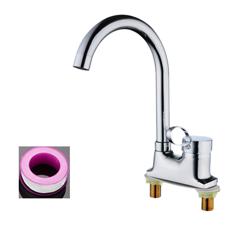 Frendorf | 1oder2-Griff Gebürstetes Nickel Weitverbreiteter Wasserhahn 2 Loch Center Set Waschbecken Wasserhahn