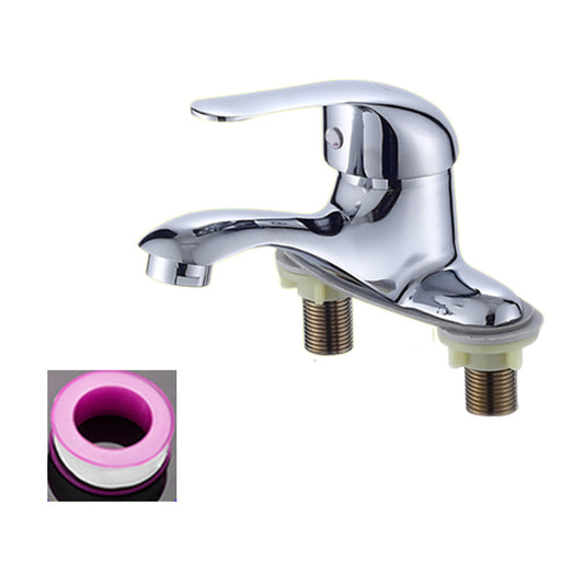 Frendorf | 1oder2-Griff Gebürstetes Nickel Weitverbreiteter Wasserhahn 2 Loch Center Set Waschbecken Wasserhahn