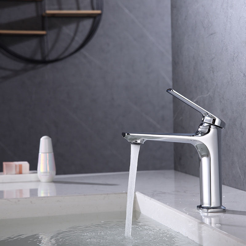 Frendorf | Moderner Behälter Wasserhahn Messing Hebelgriffe Niedriger Bogen Waschbecken Badezimmer Wasserhahn