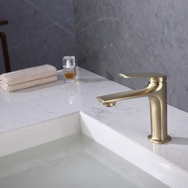 Frendorf | Moderner Behälter Wasserhahn Messing Hebelgriffe Niedriger Bogen Waschbecken Badezimmer Wasserhahn