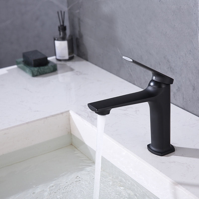 Frendorf | Moderner Behälter Wasserhahn Messing Hebelgriffe Niedriger Bogen Waschbecken Badezimmer Wasserhahn