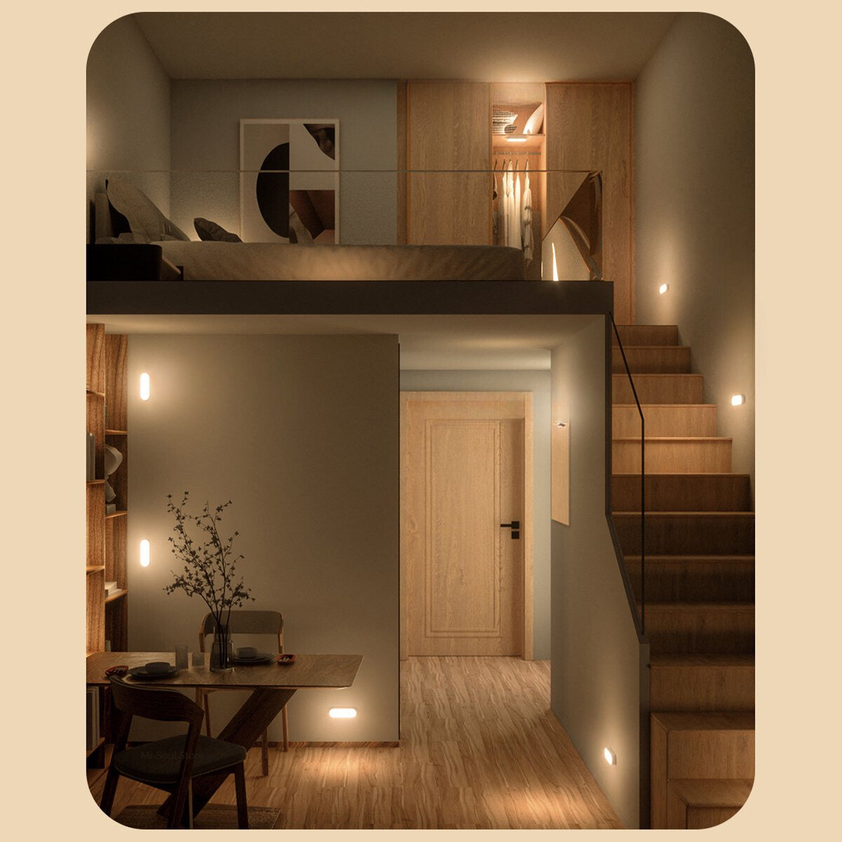 MotionLight – LED USB Aufladbare Drahtlose Bewegungsmelder Wandlampe