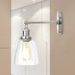 Frendorf | Bronze/Messing/Koper Eén Lichte Wandlamp Vintage Stijl Duidelijk Glas Getaperde Verlichtingsarmatuur voor Woonkamer