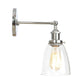 Frendorf | Bronze/Messing/Koper Eén Lichte Wandlamp Vintage Stijl Duidelijk Glas Getaperde Verlichtingsarmatuur voor Woonkamer