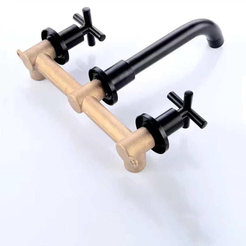 Frendorf | Moderner 1- oder 2-Hand Badezimmer Waschbecken Wasserhahn Rund Wandmontierter Badezimmer Wasserhahn.