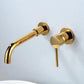 Frendorf | Moderner 1- oder 2-Hand Badezimmer Waschbecken Wasserhahn Rund Wandmontierter Badezimmer Wasserhahn.