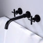 Frendorf | Moderner 1- oder 2-Hand Badezimmer Waschbecken Wasserhahn Rund Wandmontierter Badezimmer Wasserhahn.