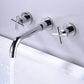 Frendorf | Moderner 1- oder 2-Hand Badezimmer Waschbecken Wasserhahn Rund Wandmontierter Badezimmer Wasserhahn.