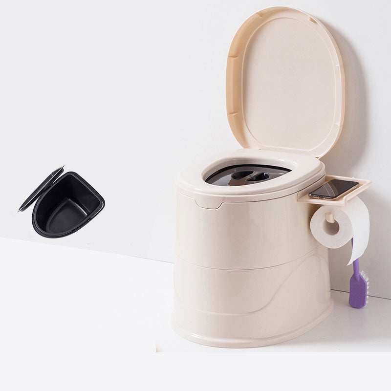 Frendorf | Bodenmontierte Kunststoff-WC Einteiliges WC Modernes Toilettenbecken