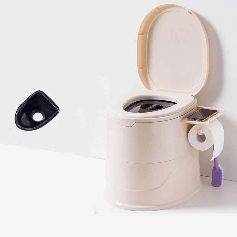 Frendorf | Bodenmontierte Kunststoff-WC Einteiliges WC Modernes Toilettenbecken
