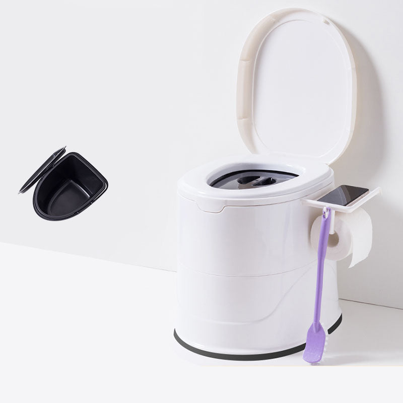 Frendorf | Bodenmontierte Kunststoff-WC Einteiliges WC Modernes Toilettenbecken
