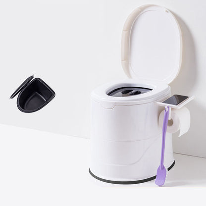 Frendorf | Bodenmontierte Kunststoff-WC Einteiliges WC Modernes Toilettenbecken