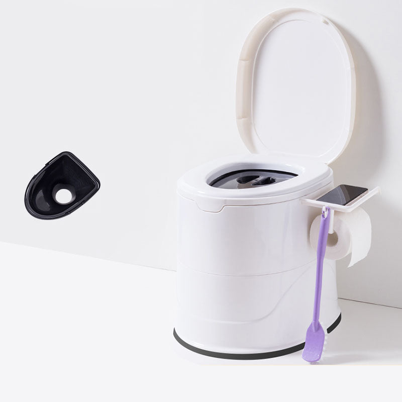 Frendorf | Bodenmontierte Kunststoff-WC Einteiliges WC Modernes Toilettenbecken