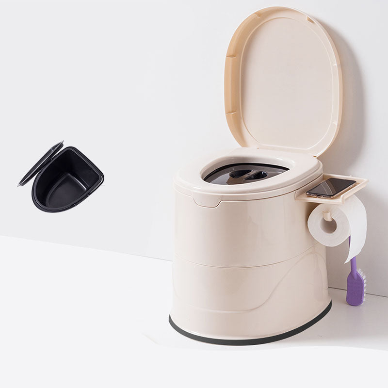 Frendorf | Bodenmontierte Kunststoff-WC Einteiliges WC Modernes Toilettenbecken