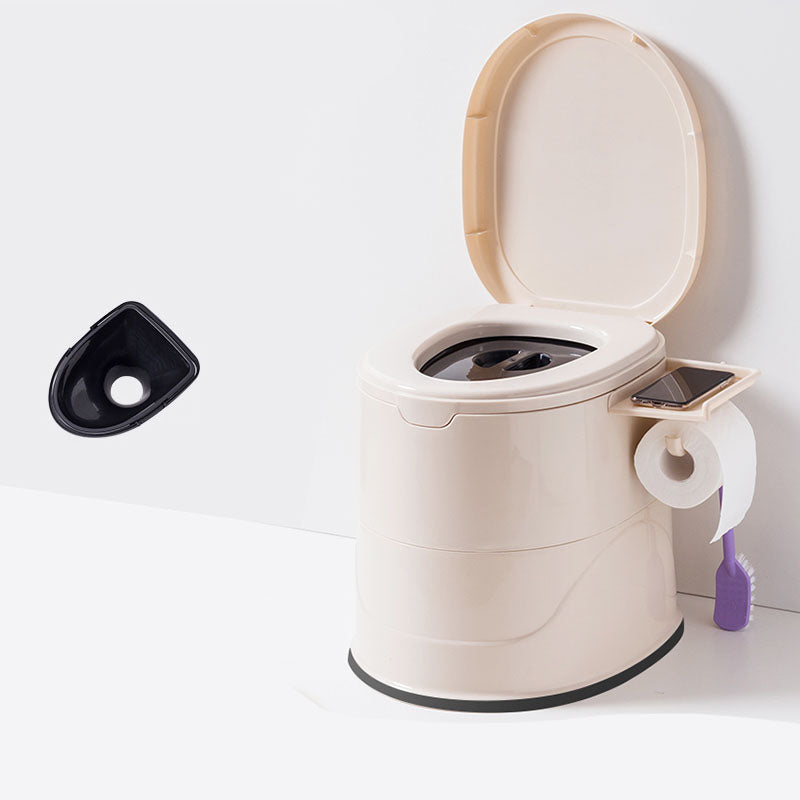 Frendorf | Bodenmontierte Kunststoff-WC Einteiliges WC Modernes Toilettenbecken