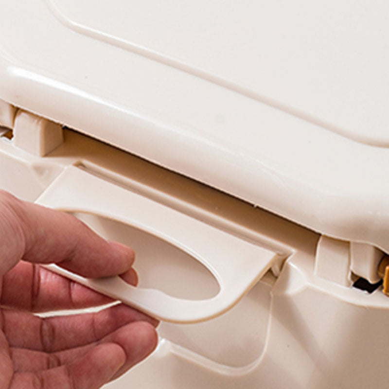Frendorf | Bodenmontierte Kunststoff-WC Einteiliges WC Modernes Toilettenbecken