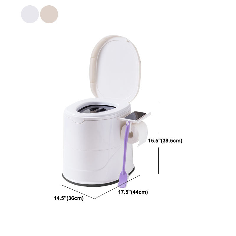 Frendorf | Bodenmontierte Kunststoff-WC Einteiliges WC Modernes Toilettenbecken