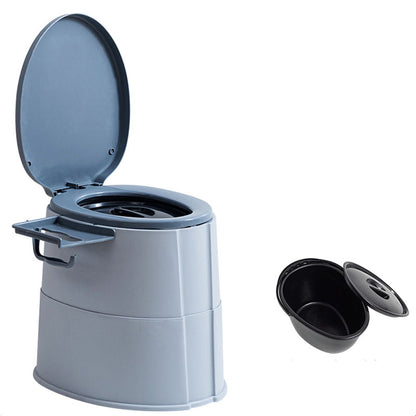 Frendorf | Zeitgenössische Kunststoff-WC bodenmontierte Toilettenschüssel mit Toilettensitz für das Badezimmer