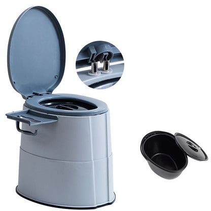 Frendorf | Zeitgenössische Kunststoff-WC bodenmontierte Toilettenschüssel mit Toilettensitz für das Badezimmer