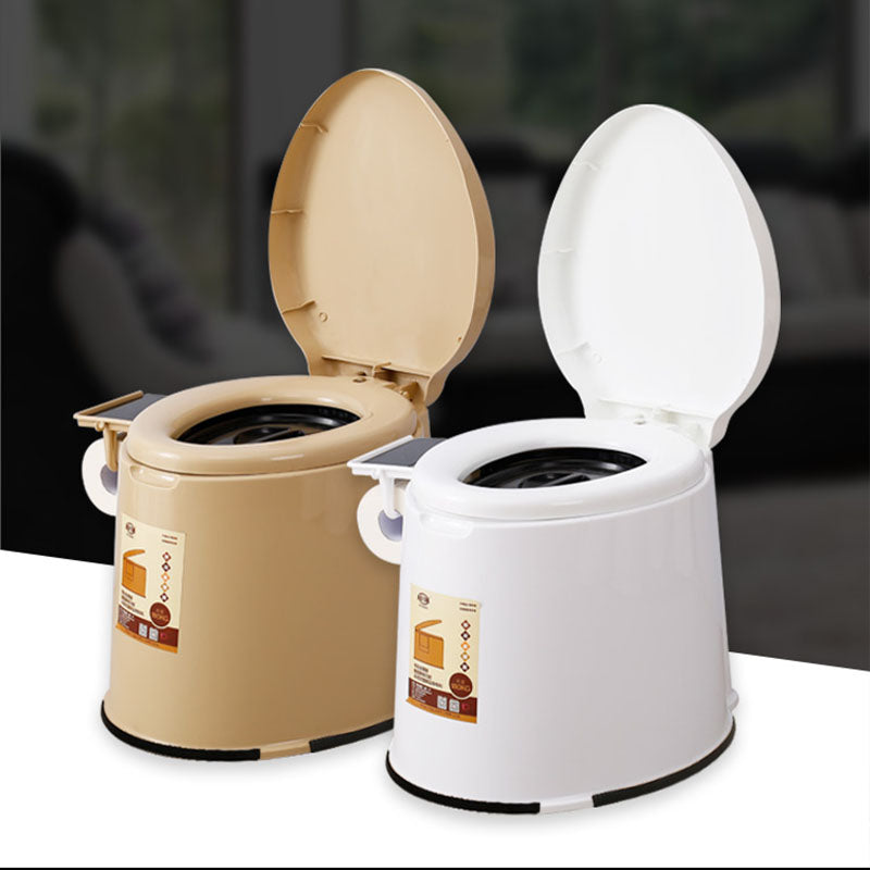 Frendorf | Moderne Kunststoff-WC-Bodenmontierte Toilettenschüssel mit Sitz für das Badezimmer
