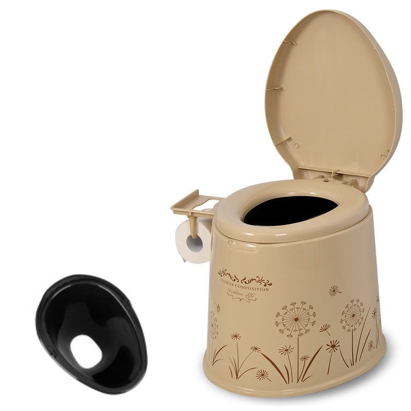 Frendorf | Moderne Kunststoff-WC-Bodenmontierte Toilettenschüssel mit Sitz für das Badezimmer