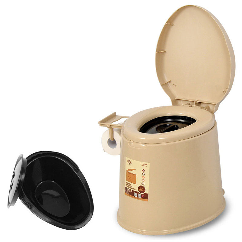 Frendorf | Moderne Kunststoff-WC-Bodenmontierte Toilettenschüssel mit Sitz für das Badezimmer