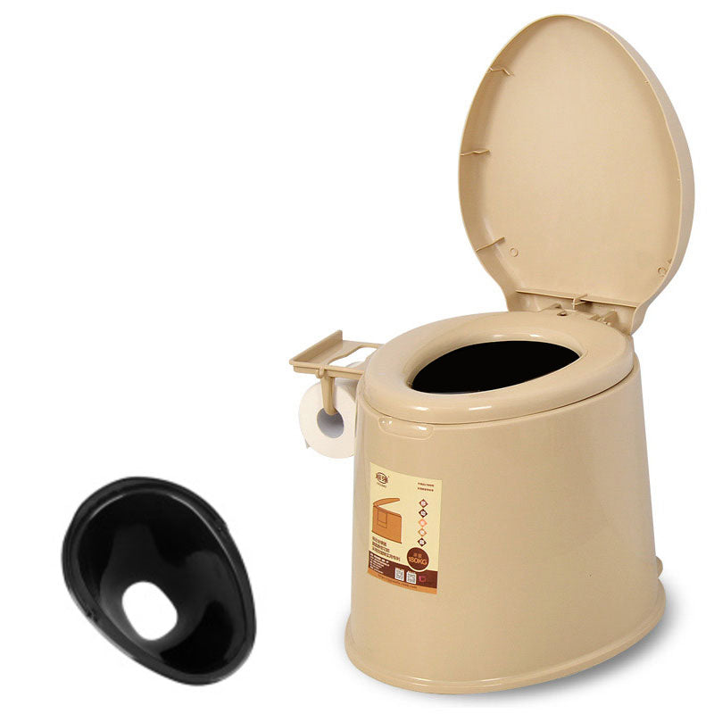 Frendorf | Moderne Kunststoff-WC-Bodenmontierte Toilettenschüssel mit Sitz für das Badezimmer
