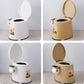 Frendorf | Moderne Kunststoff-WC-Bodenmontierte Toilettenschüssel mit Sitz für das Badezimmer