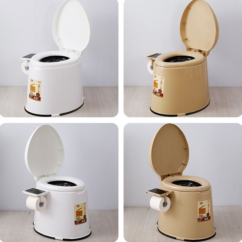 Frendorf | Moderne Kunststoff-WC-Bodenmontierte Toilettenschüssel mit Sitz für das Badezimmer