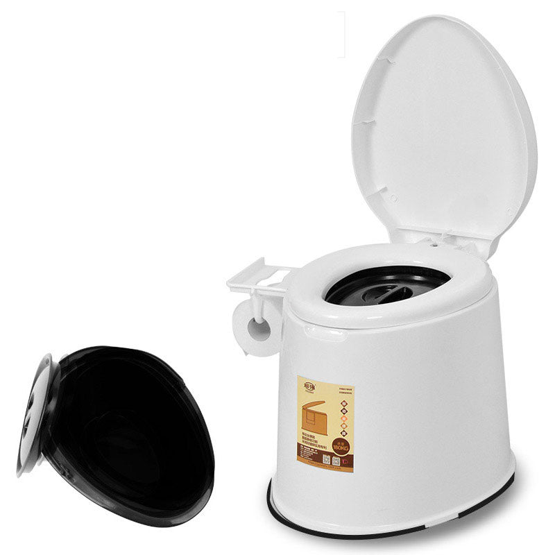 Frendorf | Moderne Kunststoff-WC-Bodenmontierte Toilettenschüssel mit Sitz für das Badezimmer
