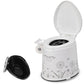 Frendorf | Moderne Kunststoff-WC-Bodenmontierte Toilettenschüssel mit Sitz für das Badezimmer