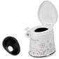 Frendorf | Moderne Kunststoff-WC-Bodenmontierte Toilettenschüssel mit Sitz für das Badezimmer