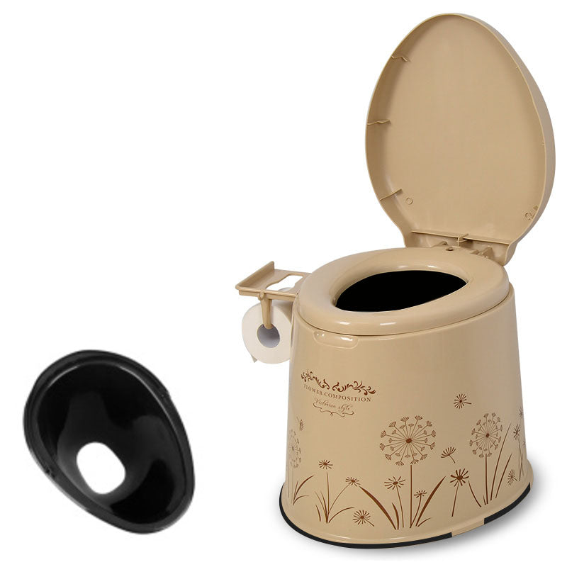 Frendorf | Moderne Kunststoff-WC-Bodenmontierte Toilettenschüssel mit Sitz für das Badezimmer
