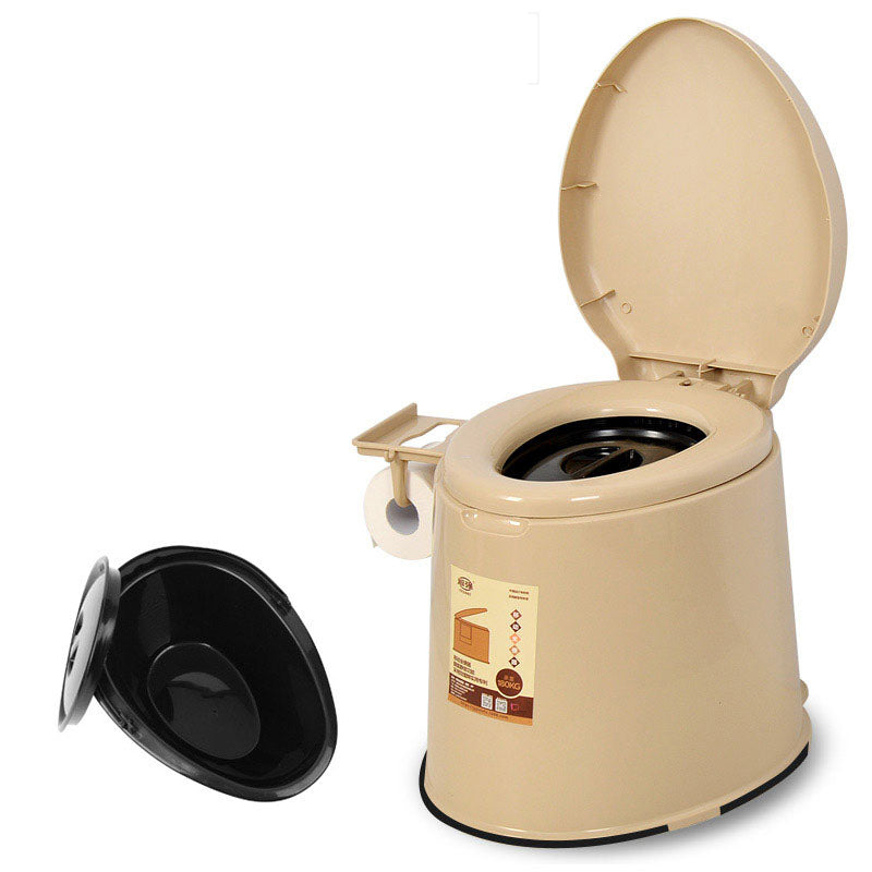 Frendorf | Moderne Kunststoff-WC-Bodenmontierte Toilettenschüssel mit Sitz für das Badezimmer