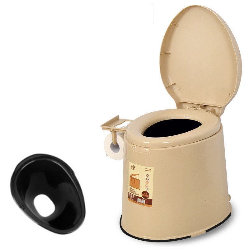 Frendorf | Moderne Kunststoff-WC-Bodenmontierte Toilettenschüssel mit Sitz für das Badezimmer