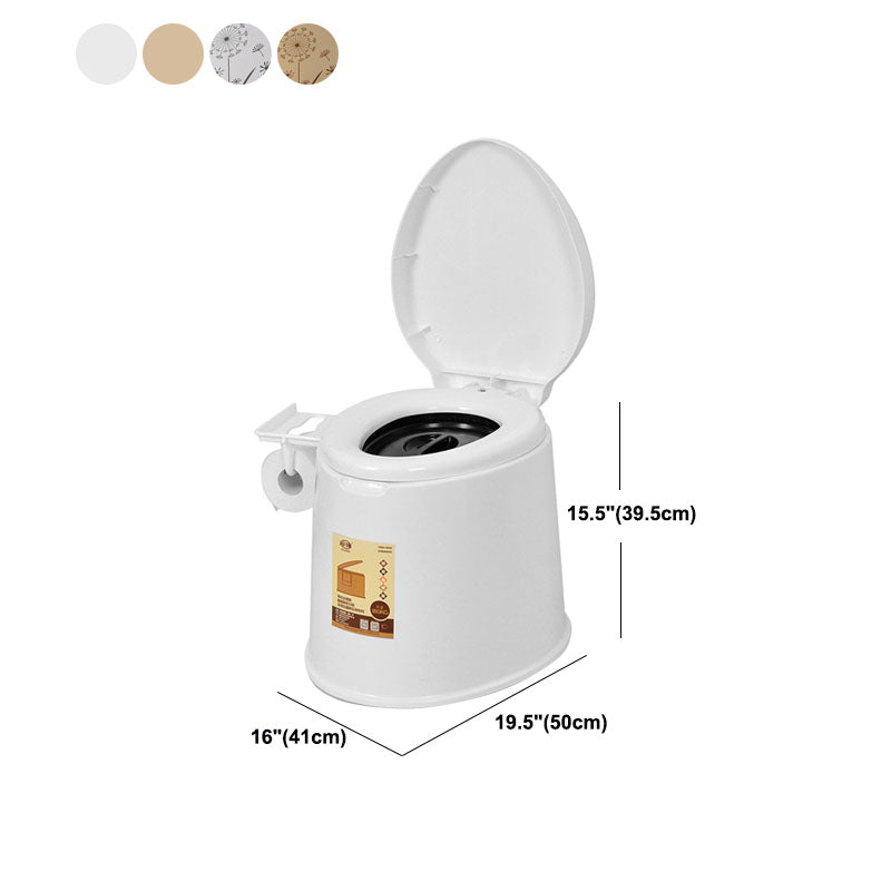 Frendorf | Moderne Kunststoff-WC-Bodenmontierte Toilettenschüssel mit Sitz für das Badezimmer