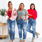 Frendorf | Zerrissene Jeans mit Distressed-Effekt und Bauchkontrolle