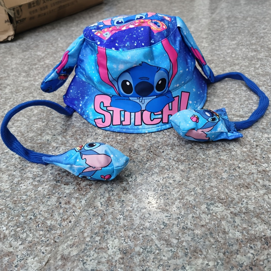 Frendorf | Bewegliche Ohren Fischerhut für Kinder – Süßes Cartoon Stitch Design