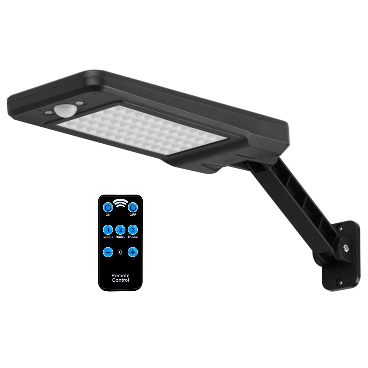 Frendorf | 60LEDs Solar PIR Bewegungsmelder Fernbedienung Kabellampe