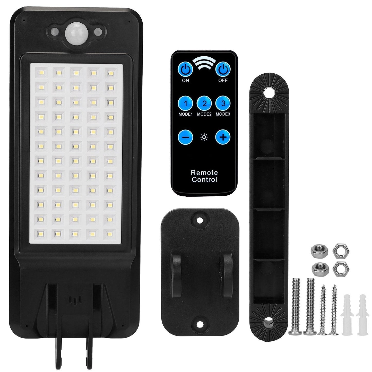 Frendorf | 60LEDs Solar PIR Bewegungsmelder Fernbedienung Kabellampe