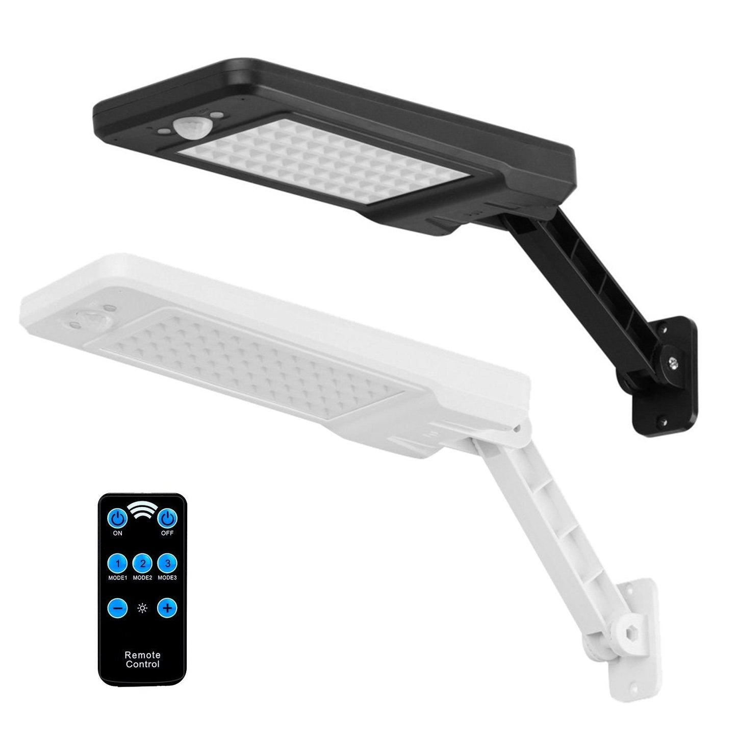Frendorf | 60LEDs Solar PIR Bewegungsmelder Fernbedienung Kabellampe
