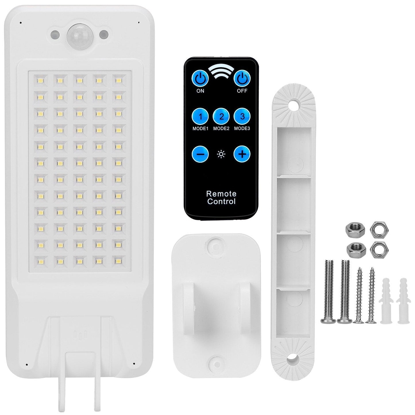 Frendorf | 60LEDs Solar PIR Bewegungsmelder Fernbedienung Kabellampe