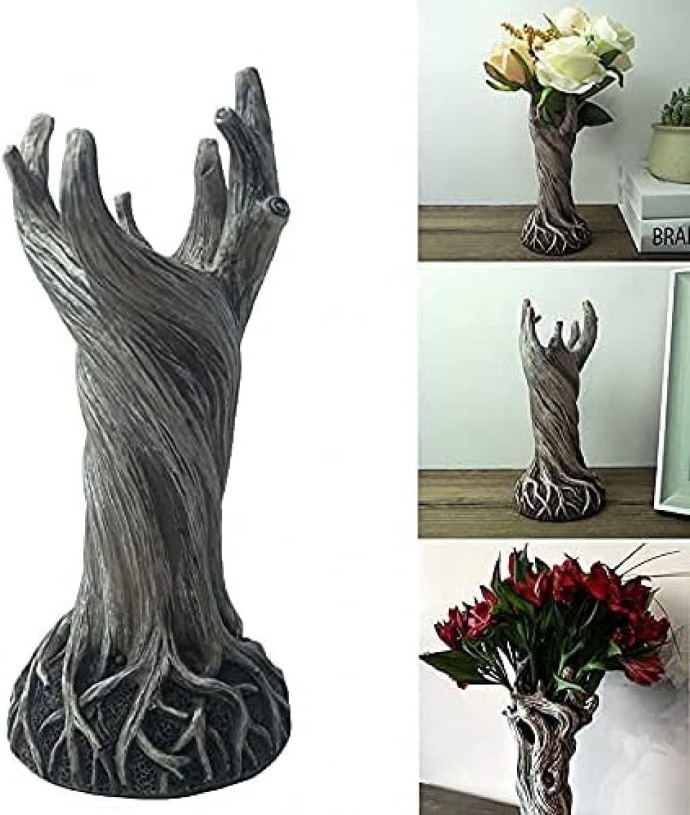 Frendorf | EnchantedWood Baumvase | Mystischer Wald Look | Dekovase für Zuhause | Natur Deko