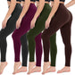 4er-Pack Hochtaillierte Kompressionsleggings