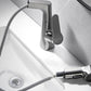 Frendorf | 1-Handgriff Gebürstetes Nickel Widespread Wasserhahn Einloch Badezimmer Gefäß Wasserhahn mit Messing