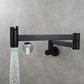 Frendorf | 1-Handgriff gebürstetes Nickel weit verbreiteter Wasserhahn 1 Loch wandmontierter Badezimmer Wasserhahn mit Messing