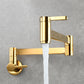 Frendorf | 1-Handgriff gebürstetes Nickel weit verbreiteter Wasserhahn 1 Loch wandmontierter Badezimmer Wasserhahn mit Messing