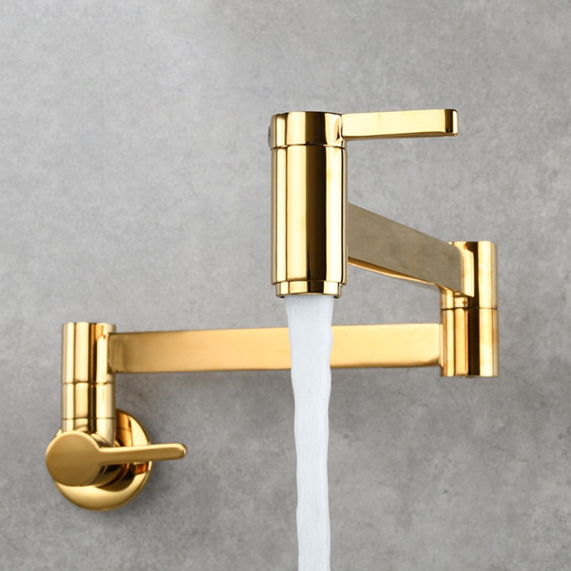Frendorf | 1-Handgriff gebürstetes Nickel weit verbreiteter Wasserhahn 1 Loch wandmontierter Badezimmer Wasserhahn mit Messing